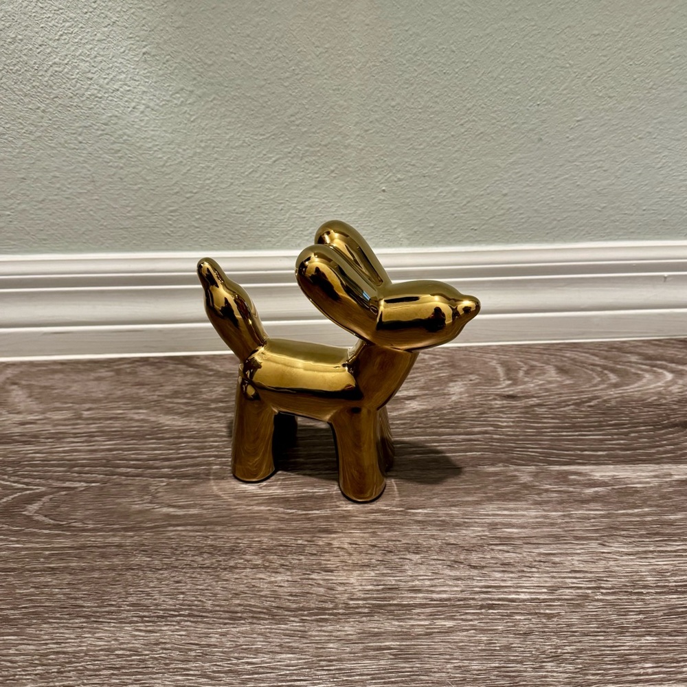 Three Hands Corp Gold Balloon Dog Desk/Shelf/Table Decoration NWT. - Picture 9 of 9